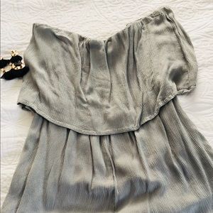 Tobi Grey strapless romper